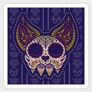 Bat Sugar Skull Wallpaper Sticker